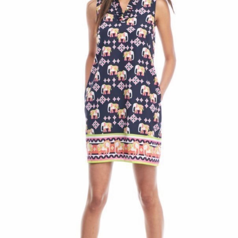 Crown and ivy elephant print dress